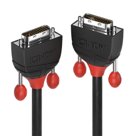 Lindy 36253 Cable DVI DVI-D 3 Metros Negro