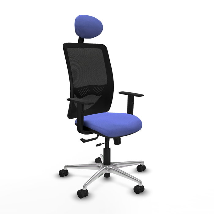 PIQUERAS Y CRESPO Silla de oficina Zulema con mecanismo Sincro/Traslack Azul claro y Negro PIQUERAS Y CRESPO Silla de oficina Zulema con mecanismo Sincro/Traslack Azul claro y Negro