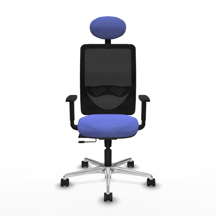 PIQUERAS Y CRESPO Silla de oficina Zulema con mecanismo Sincro/Traslack Azul claro y Negro PIQUERAS Y CRESPO Silla de oficina Zulema con mecanismo Sincro/Traslack Azul claro y Negro