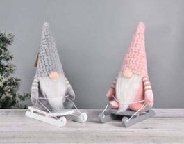 DKD Home Decor Figuritas Trineo Surtido de 2 Unidades