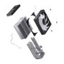 Jonsbo CR-1000 V2 PRO ARGB Enfriador de CPU 120mm - negro