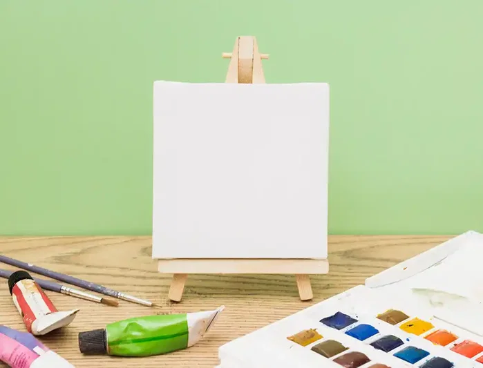 Liderpapel - Bastidor Lienzo 20x20 cm, Algodón 100%, 280 g/m², Grapado Trasero, para Pintura Acrílica y Óleo