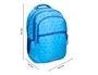 Liderpapel Mochila escolar multibolsillo para portátil azul cruces