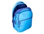 Liderpapel Mochila escolar multibolsillo para portátil azul cruces