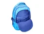 Liderpapel Mochila escolar multibolsillo para portátil azul cruces