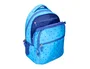 Liderpapel Mochila escolar multibolsillo para portátil azul cruces