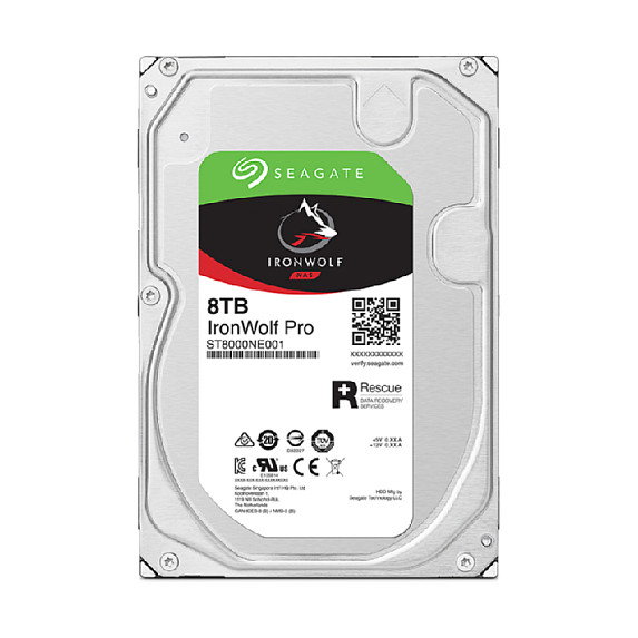 Seagate IronWolf Pro ST8000NT001 Disco duro NAS 8 TB 3.5" SATA III 7200 RPM 256 MB Caché