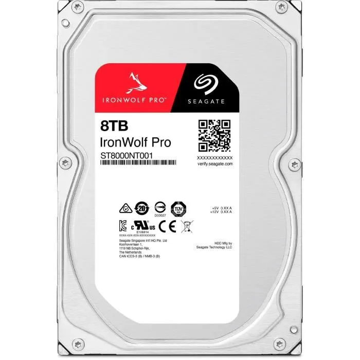 Seagate IronWolf Pro ST8000NT001 8 TB 3.5 SATA 7200RPM Seagate IronWolf Pro ST8000NT001 8 TB 3.5 SATA 7200RPM