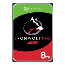 Seagate IronWolf Pro ST8000NT001 Disco Duro Interno NAS 8TB 3.5" SATA 6Gb/s 7200RPM 256MB Caché CMR
