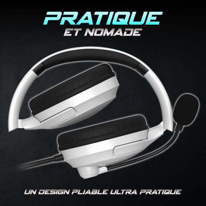 Spirit of Gamer Auricular Pro H4 Blanco - Auriculares para Gaming