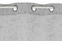 DKD Home Decor Cortina de Poliéster Gris Claro con 8 Anillas 140x260 cm