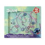 PEERS HARDY Set Bisuteria Stitch Disney 2 Pulseras, 2 Anillos, Collar y Pinzas para el Pelo