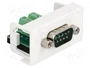DeLOCK Módulo Easy 45 D-Sub 9 Pin Macho a Bloque de Terminal 10 Pin Blanco