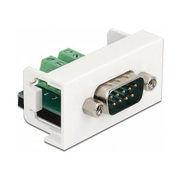DeLOCK Módulo Easy 45 VGA D-Sub de 9 pines macho a bloque de terminal de 10 pines 22,5 x 45 mm 81351