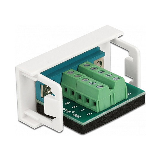 DeLOCK Módulo Easy 45 VGA D-Sub de 9 pines macho a bloque de terminal de 10 pines 22,5 x 45 mm 81351