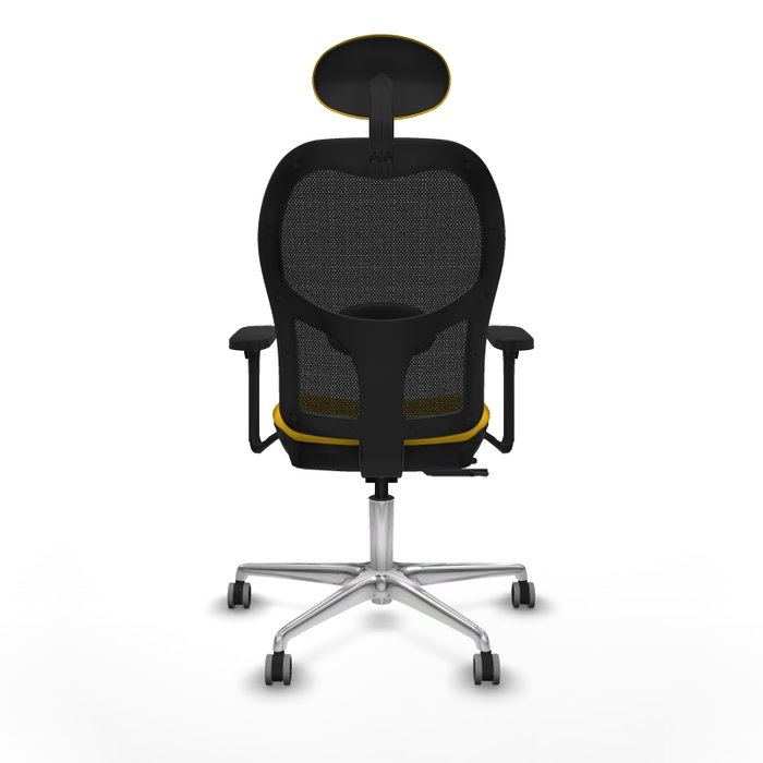 PIQUERAS Y CRESPO Silla de oficina Jorquera con mecanismo Sincro/Traslack, Amarillo y Negro PIQUERAS Y CRESPO Silla de oficina Jorquera con mecanismo Sincro/Traslack, Amarillo y Negro