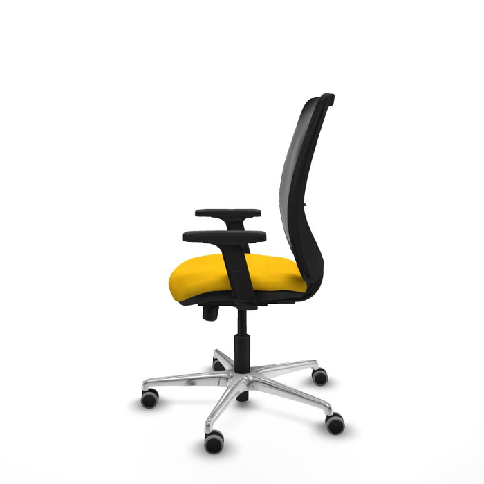 PIQUERAS Y CRESPO Silla de oficina Zulema con mecanismo Sincro/Traslack, Amarillo y Negro PIQUERAS Y CRESPO Silla de oficina Zulema con mecanismo Sincro/Traslack, Amarillo y Negro