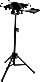 QUIKLOK Soporte Ordenador Portátil Regulable con Bandeja Mousse, Acero, Plegable, 750-1290 mm