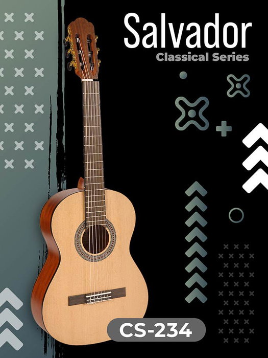 Salvador CS-234 Guitarra Clásica Junior 3/4 Abeto/Sapeli