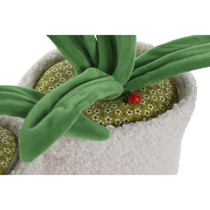 DKD Home Decor Sujetapuertas Tulipane de Poliéster, Pack de 2