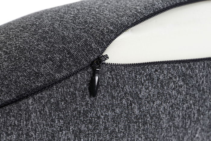 DKD Home Decor Set de 2 Cojin Viaje Basicos Gris Oscuro Gris Claro 30 x 8 x 32 cm (4 Unidades)