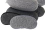 DKD Home Decor Set de 2 Cojines de Viaje con Memoria Gris