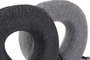 DKD Home Decor Set de 2 Cojines de Viaje con Memoria Gris