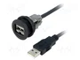 HARTING Conector hembra USB har-port 22mm negro
