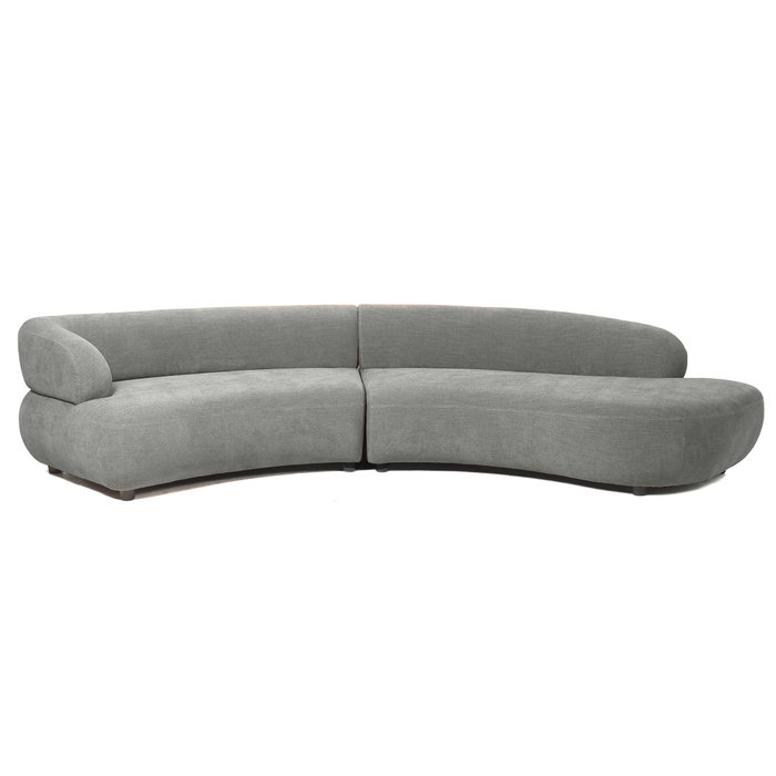 DKD Home Decor Sofá de Madera y Poliéster Gris DKD Home Decor Sofá de Madera y Poliéster Gris