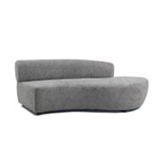 DKD Home Decor Sofá de Madera y Poliéster Gris