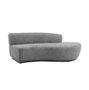 DKD Home Decor Sofá de Madera y Poliéster Gris