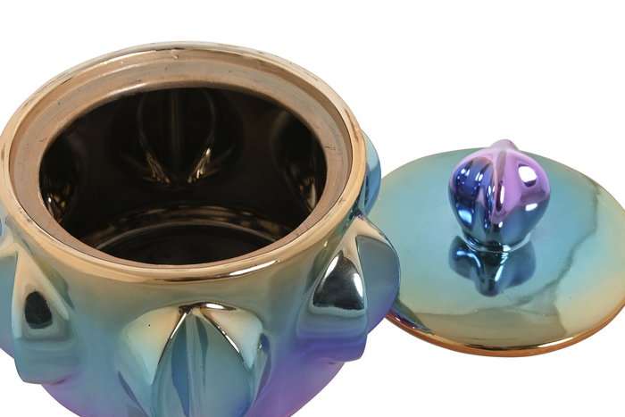 DKD Home Decor Tibor Fluorito Multicolor 15 x 15 x 14 cm Gres Moderno DKD Home Decor Tibor Fluorito Multicolor 15 x 15 x 14 cm Gres Moderno