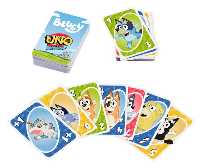 Mattel Bluey UNO Junior Juego de Cartas