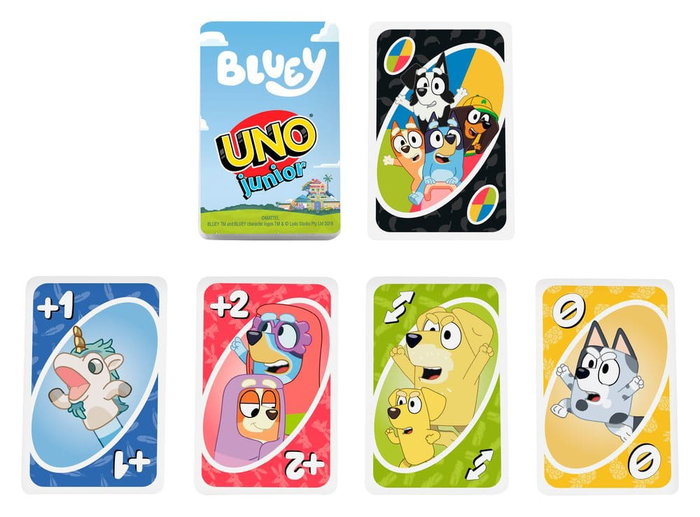Mattel Bluey UNO Junior Juego de Cartas