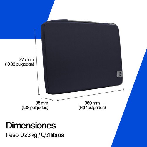HP Funda protectora para ordenador portátil de 13-14 pulgadas, Atmospheric blue HP Funda protectora para ordenador portátil de 13-14 pulgadas, Atmospheric blue