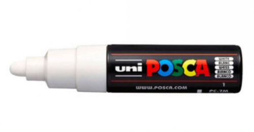 Posca Marcador PC-7M Blanco Punta Bala 4,5-5,5 mm Posca Marcador PC-7M Blanco Punta Bala 4,5-5,5 mm