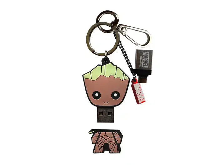 Wondee Memoria USB 32GB Groot Llavero con Adaptador USB C Compatible Windows/macOS/Linux Wondee Memoria USB 32GB Groot Llavero con Adaptador USB C Compatible Windows/macOS/Linux