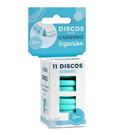 Disco Carchivo Para Bloc Ingeniox Menta Caja De 11 (Set de 10)