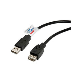 ROLINE 11.02.8947 Cable USB 2.0 A-A Macho/Hembra Negro 0.8m