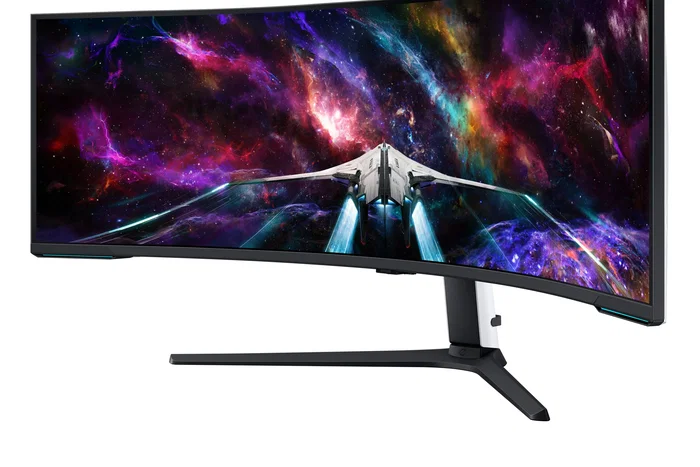 Samsung Odyssey Neo G9 S57CG952NU Monitor Curvo 57 pulg. Dual UHD 240 Hz Blanco/Negro