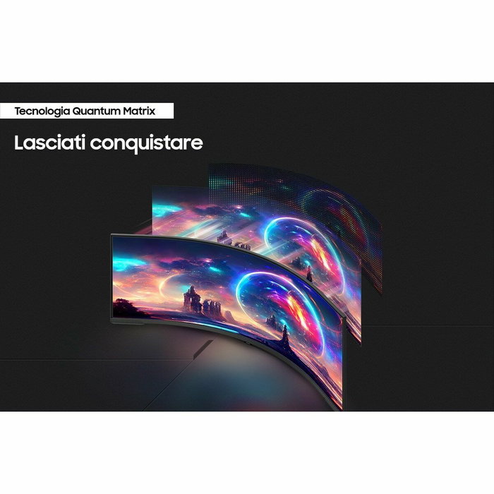 Samsung Odyssey Neo G9 S57CG952NU Monitor Curvo 57 pulg. Dual UHD 240 Hz Blanco/Negro