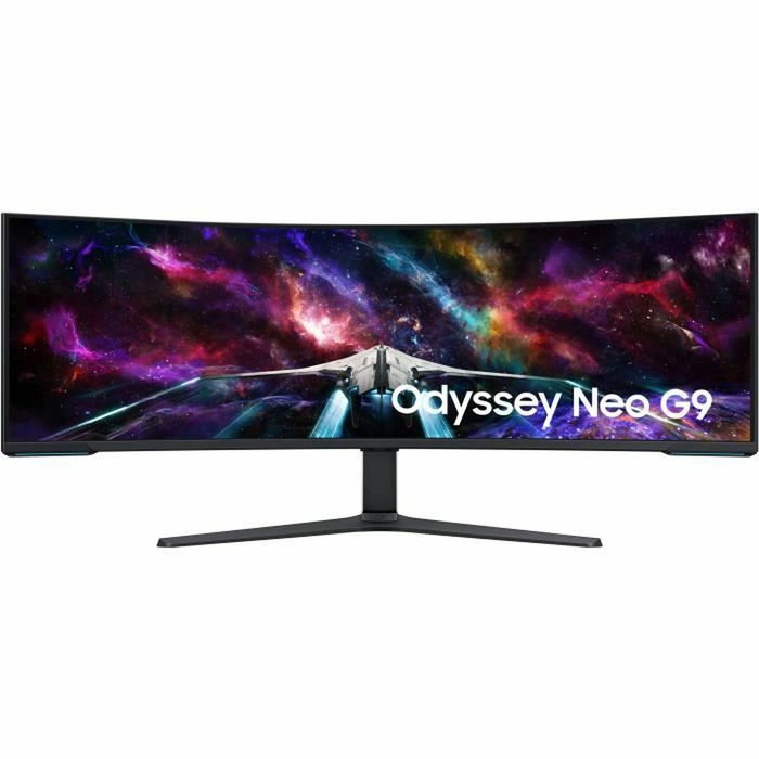 Samsung Odyssey Neo G9 S57CG952NU Monitor Curvo 57 pulg. Dual UHD 240 Hz Blanco/Negro