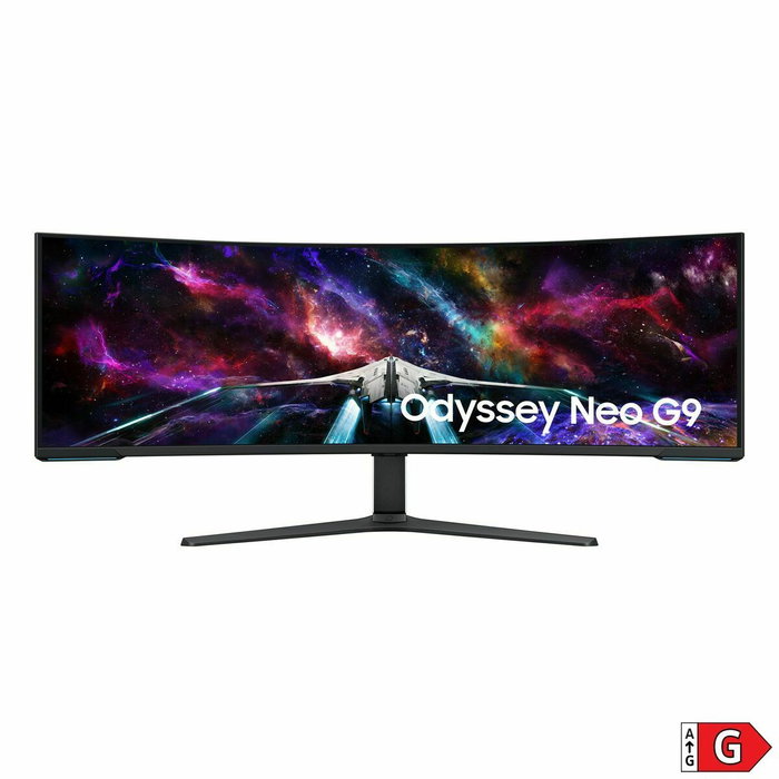 Samsung Odyssey Neo G9 S57CG952NU Monitor Curvo 57 pulg. Dual UHD 240 Hz Blanco/Negro