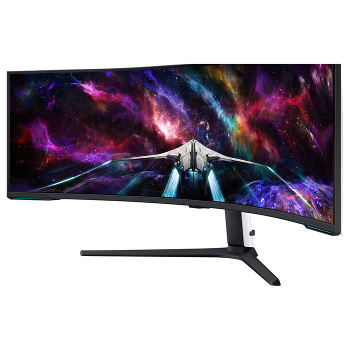 Samsung Odyssey Neo G9 S57CG952NU Monitor Curvo 57 pulg. Dual UHD 240 Hz Blanco/Negro