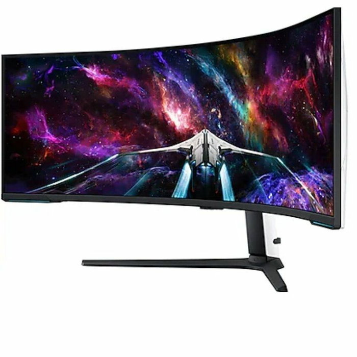 Samsung Odyssey Neo G9 S57CG952NU Monitor Curvo 57 pulg. Dual UHD 240 Hz Blanco/Negro