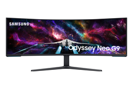 Samsung Monitor Curvo Gaming G95NC 57" LED VA Dual UHD 7680 x 2160 px, 240 Hz, 1 ms, Negro/Blanco