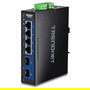 TRENDnet TI-G5062 Switch Industrial para Carril DIN de 6 Puertos, 4x 2.5G Ethernet y 2 Puertos SFP+ 10G, No Administrado, IP50, -40 a 75°C