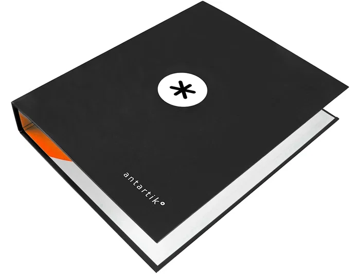 Antartik Carpeta 4 Anillas 40 mm Mixtas A4 Forrada Negro