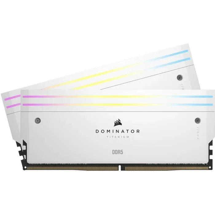 Corsair Dominator Titanium RGB DDR5 32GB (2x16GB) 6600MHz Blanco