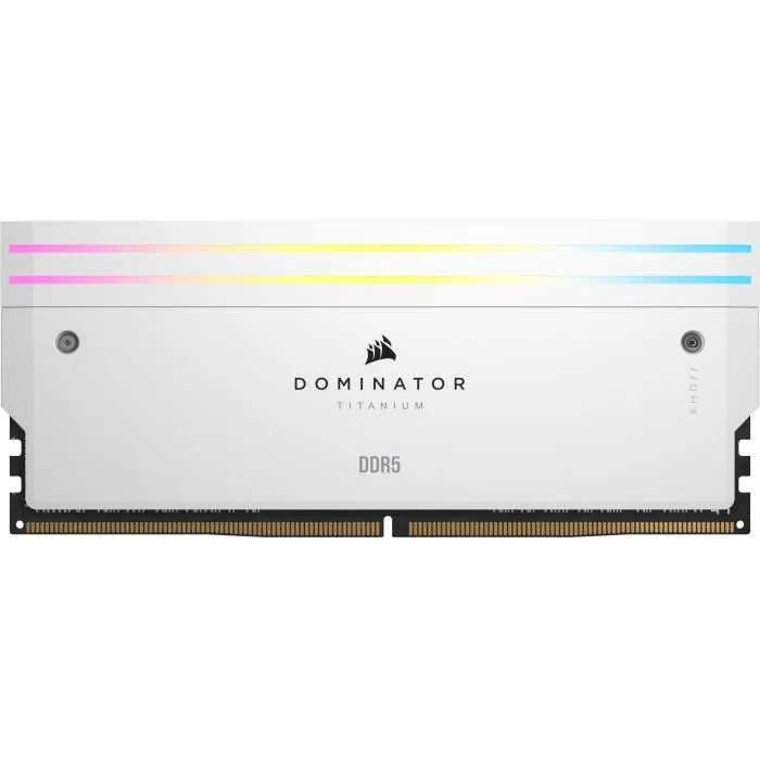 Corsair Dominator Titanium RGB DDR5 32GB (2x16GB) 6600MHz Blanco